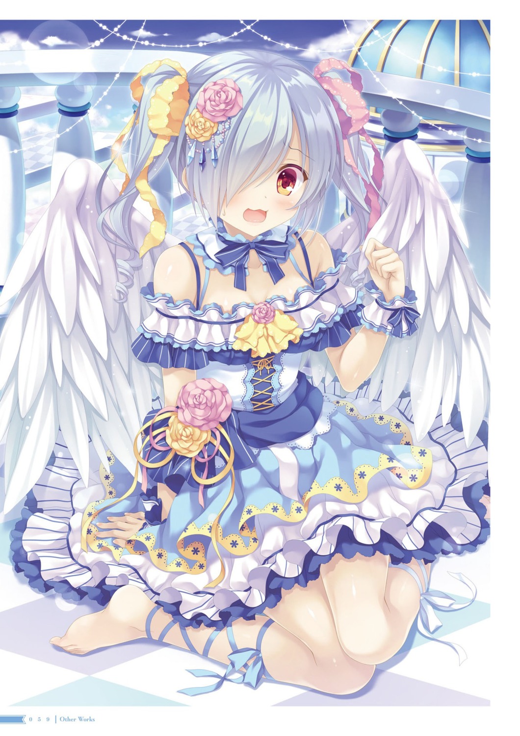 dress, love_live!, love_live!_(series), love_live!_school_idol_festival, takano_yuki, tanaka_sachiko_(love_live!), wings