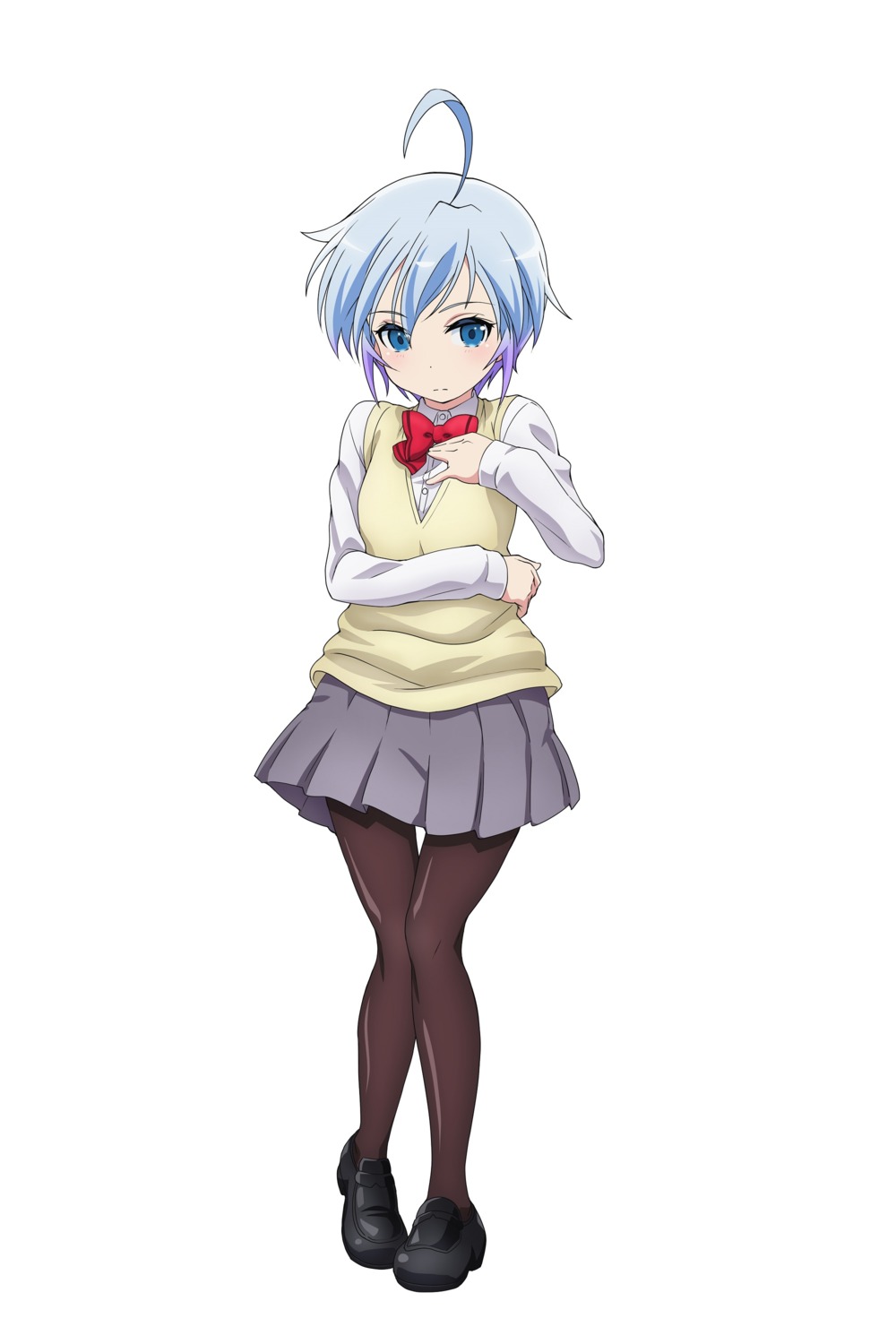 igarashi_yukio, pantyhose, rifle_is_beautiful, seifuku, sweater, tagme