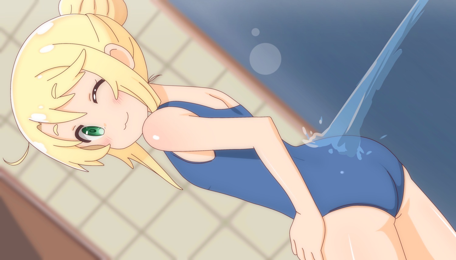 ass, himesaka_noa, poa_mellhen, school_swimsuit, swimsuits, watashi_ni_tenshi_ga_maiorita!, wet