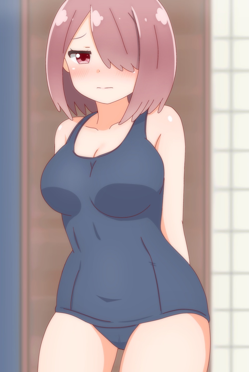 cleavage, hoshino_miyako_(wataten), poa_mellhen, school_swimsuit, swimsuits, watashi_ni_tenshi_ga_maiorita!