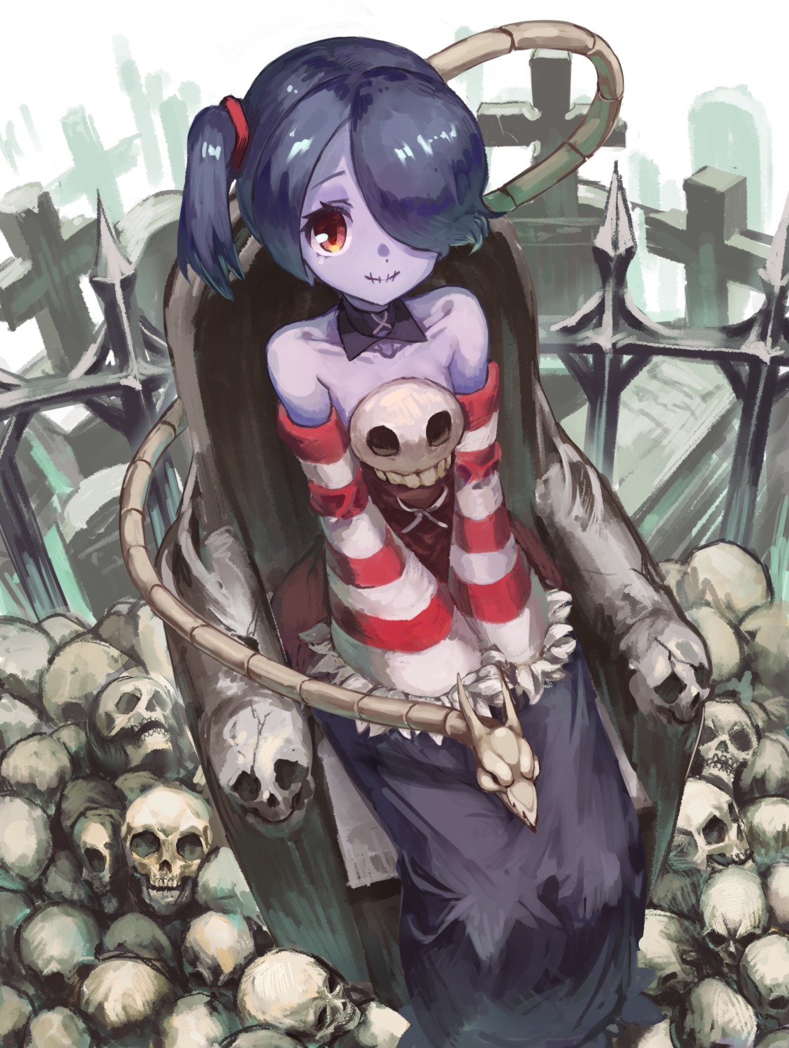 skullgirls, squigly_(skullgirls), yanyan_(shinken_gomi)
