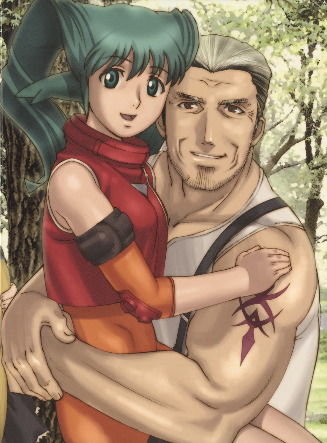 hamakawa_shuujirou, leotard, roy_revant, solty_rei, solty_revant