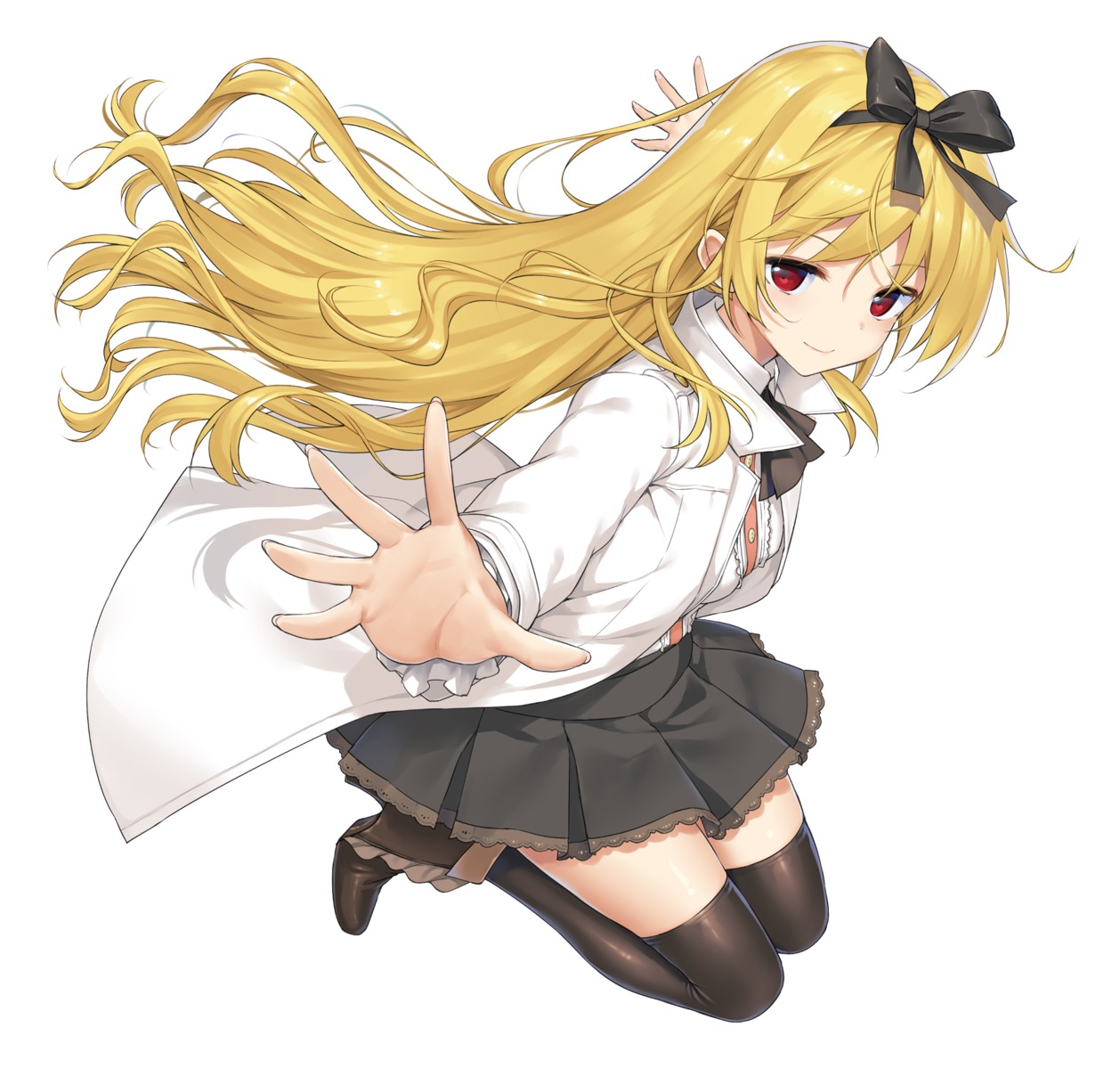 arifureta_shokugyou_de_sekai_saikyou, heels, takayaki, thighhighs, yue_(arifureta)