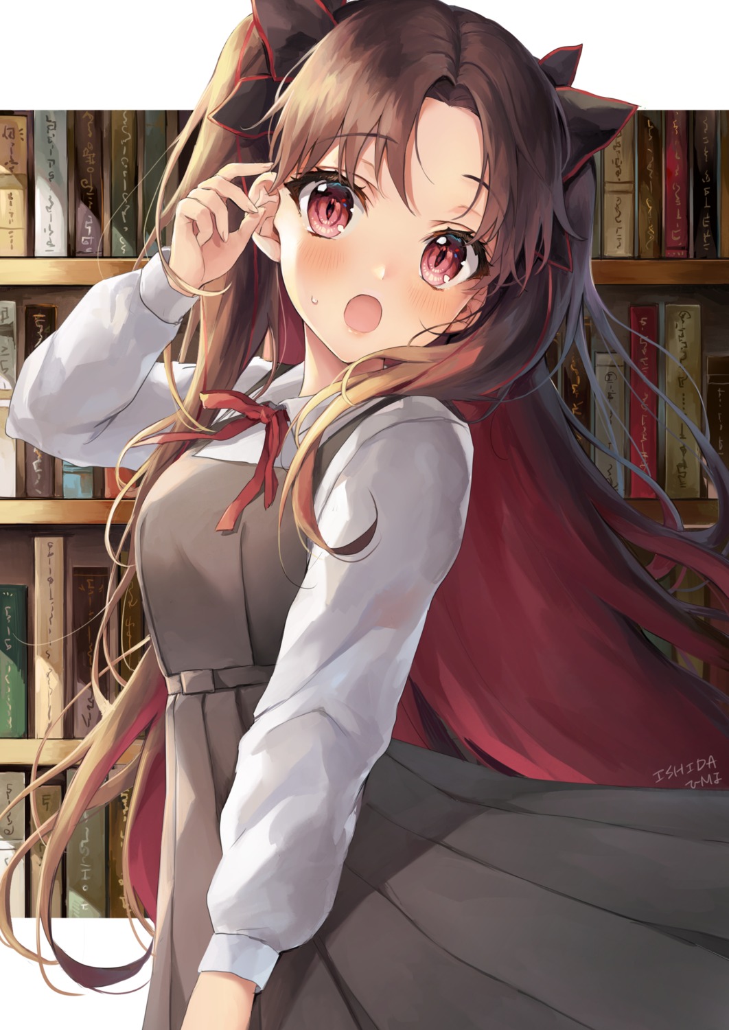 fate/grand_order, ishita_umi, ishtar_(fate), seifuku, space_ishtar_(fate)