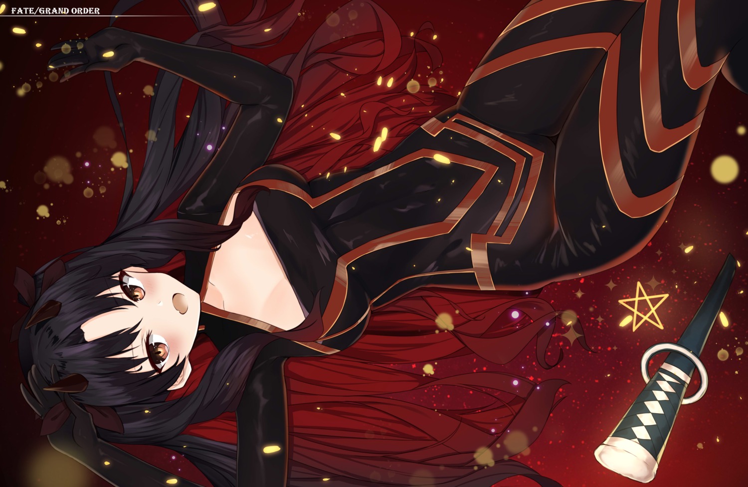 bodysuit, cleavage, fate/grand_order, fengyue_jiang, ishtar_(fate), space_ishtar_(fate), sword