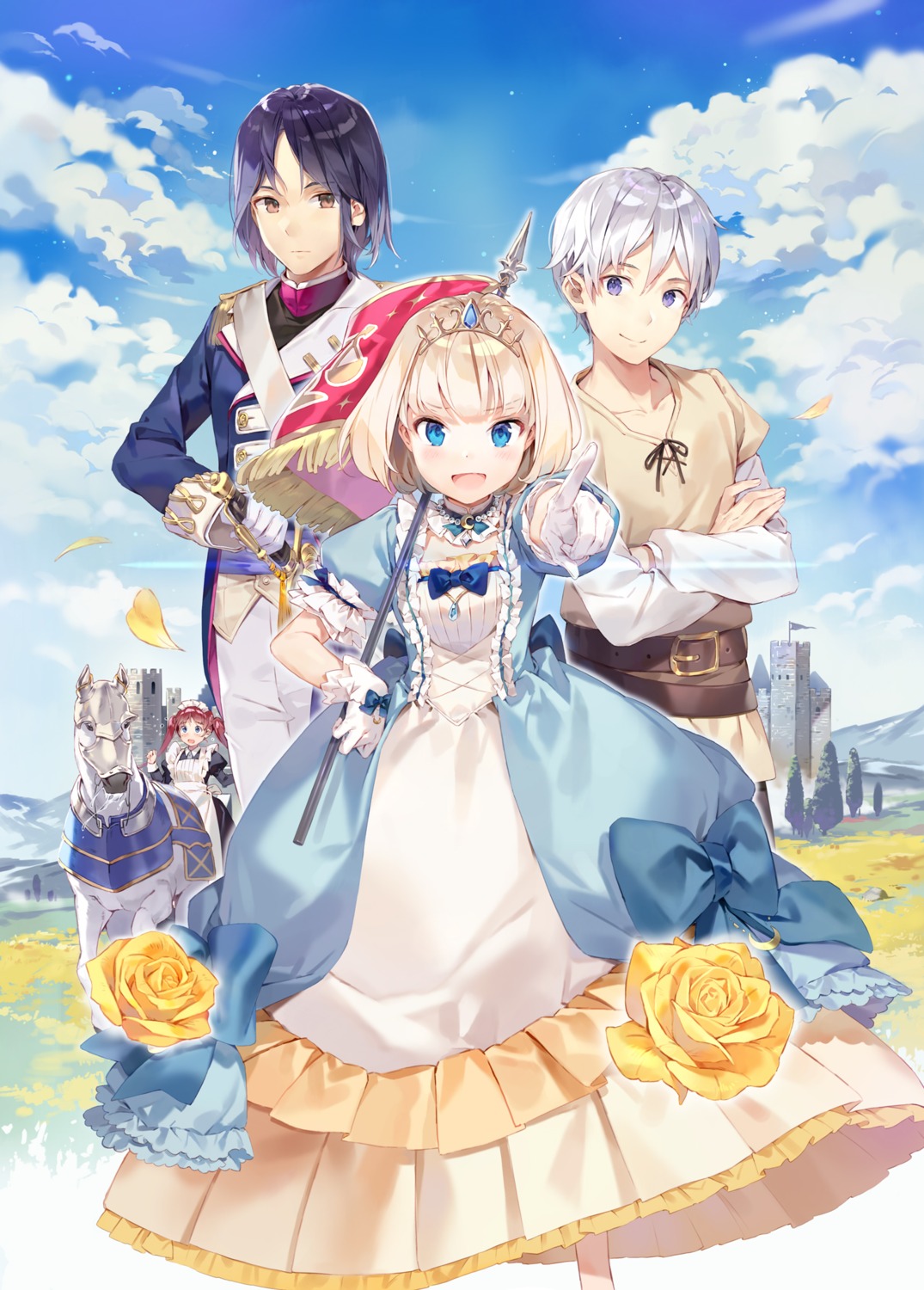 abel_remno, anne_littstein, dress, gilse, maid, mia_luna_tearmoon, sion_sol_sunkland, sword, tearmoon_teikoku_monogatari, uniform