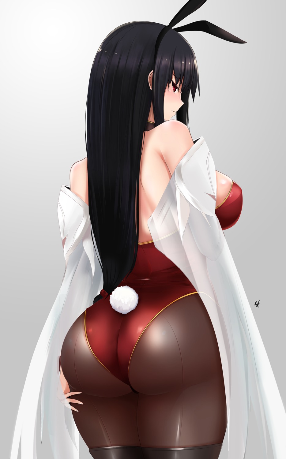 animal_ears, ass, bunny_ears, bunny_girl, edelritter, lord_of_vermilion, pantyhose, rishia_(lord_of_vermilion)