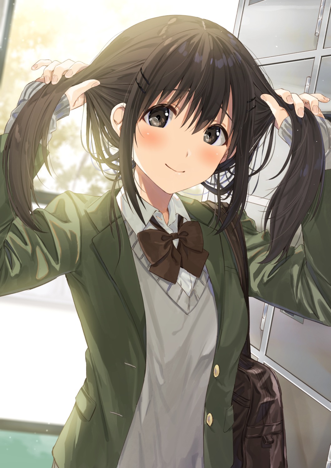 kukiha, seifuku, sweater