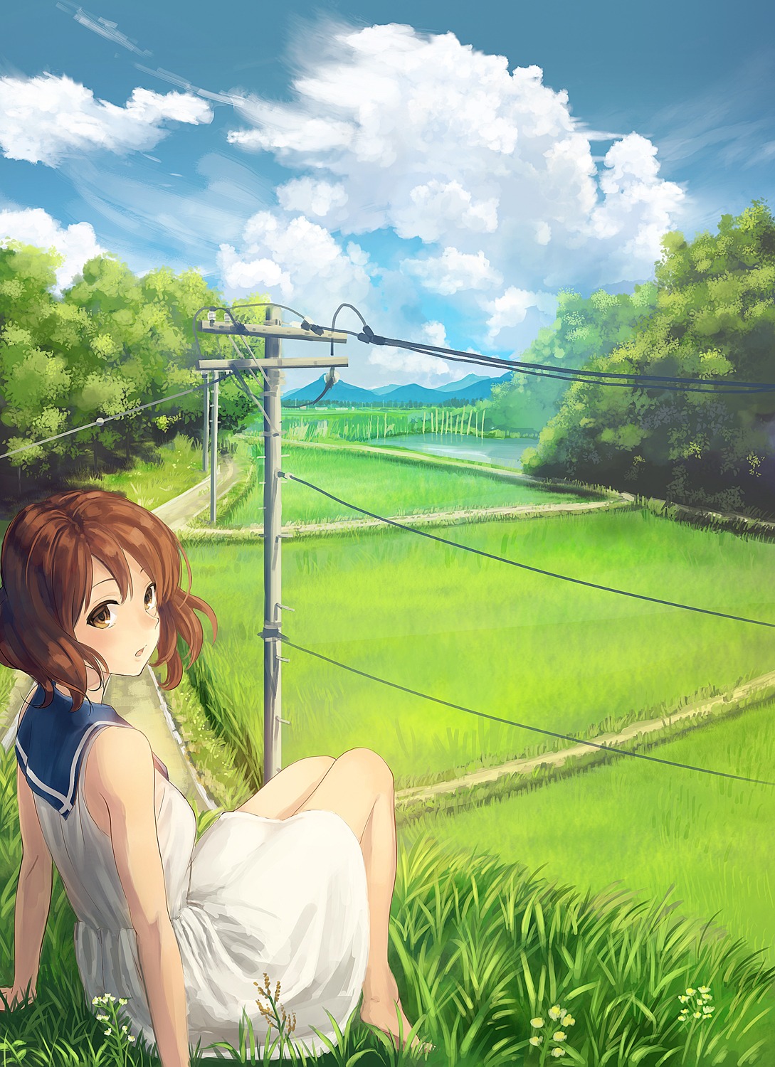 dress, hibike!_euphonium, oumae_kumiko, ryokucha_manma, summer_dress