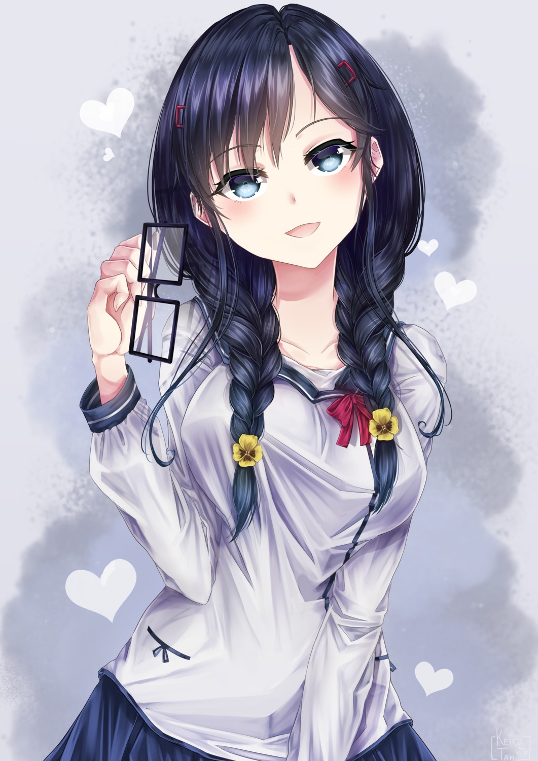 keiko_tan, megane, ore_wo_suki_nano_wa_omae_dake_ka_yo, sanshokuin_sumireko, seifuku