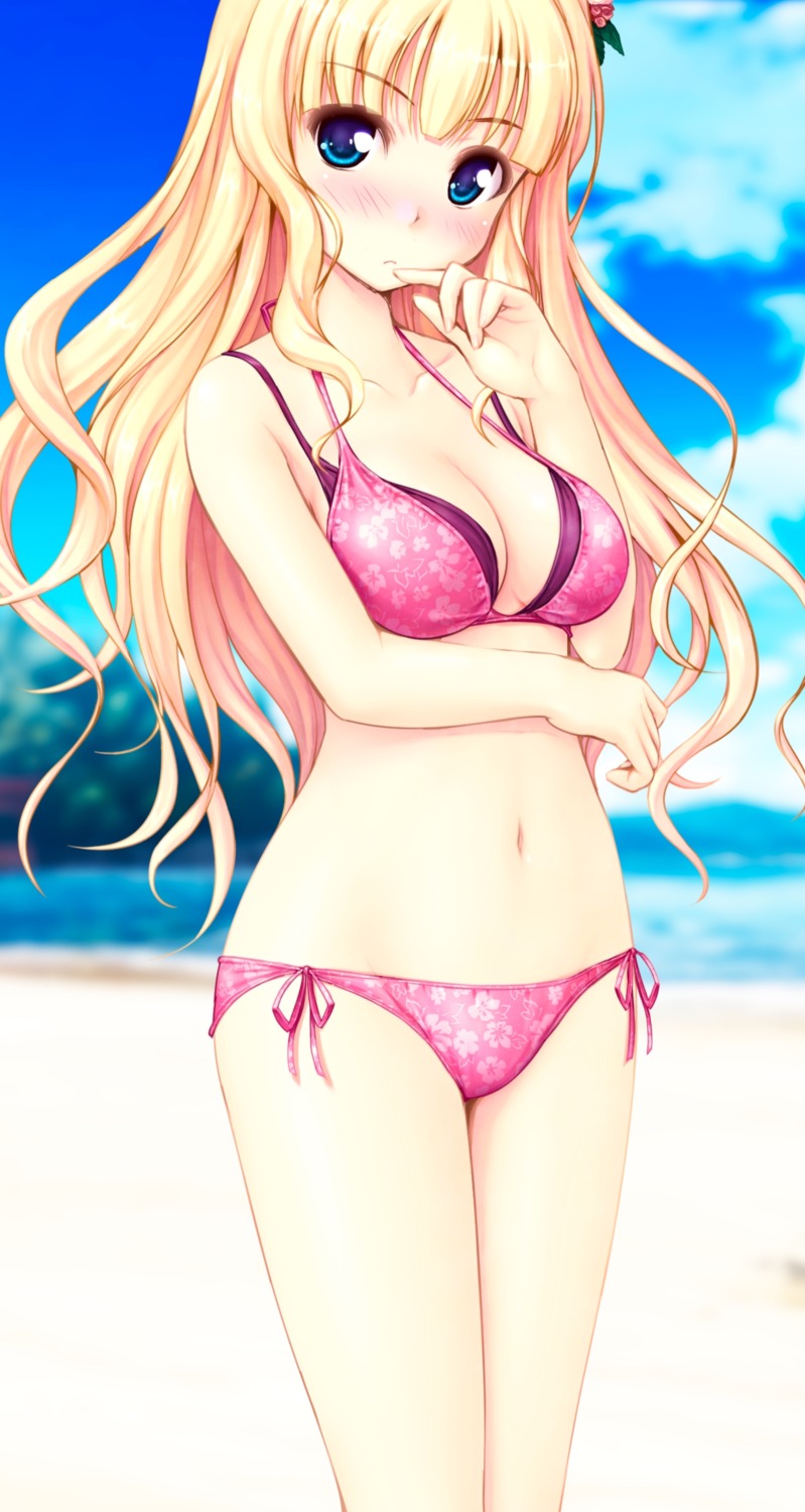 bikini, cleavage, elsa_valentine, sen_no_hatou_tsukisome_no_kouki, swimsuits