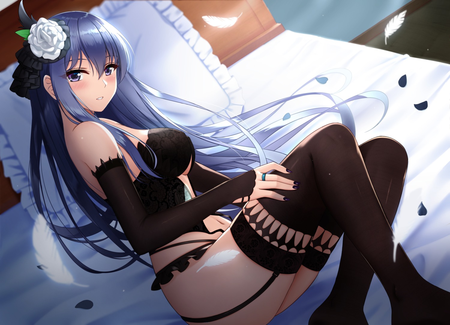 brave_hearts, lingerie, pantsu, rko_(a470350510), stockings, thighhighs