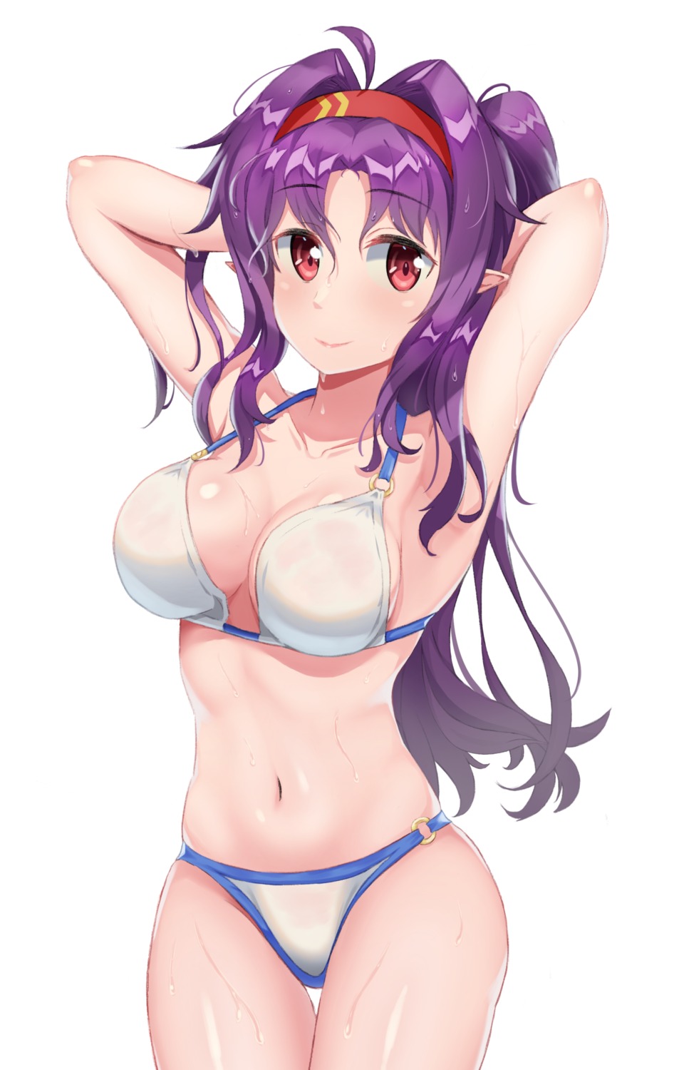 acso, bikini, konno_yuuki, pointy_ears, swimsuits, sword_art_online, wet