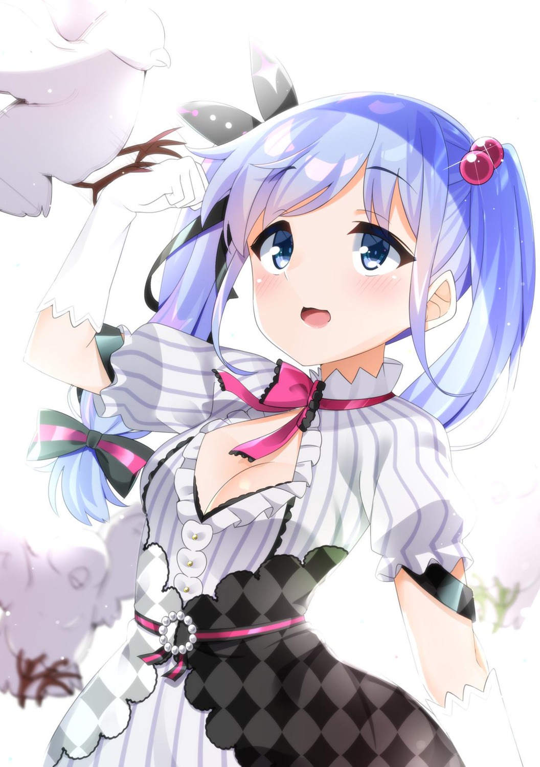 cacao_(chocolat), cleavage, cosplay, dress, nijisanji, yuuki_chihiro
