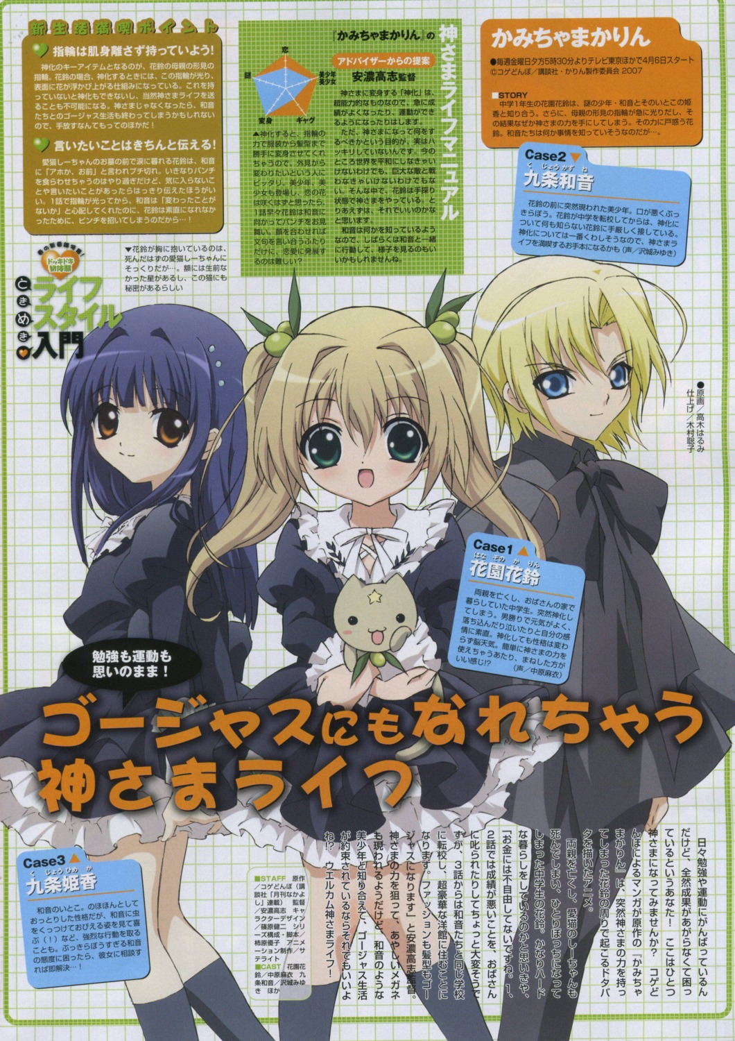 bleed_through, hanazono_karin, kamichama_karin, kujyou_himeka, kujyou_kazune, screening, shii-chan