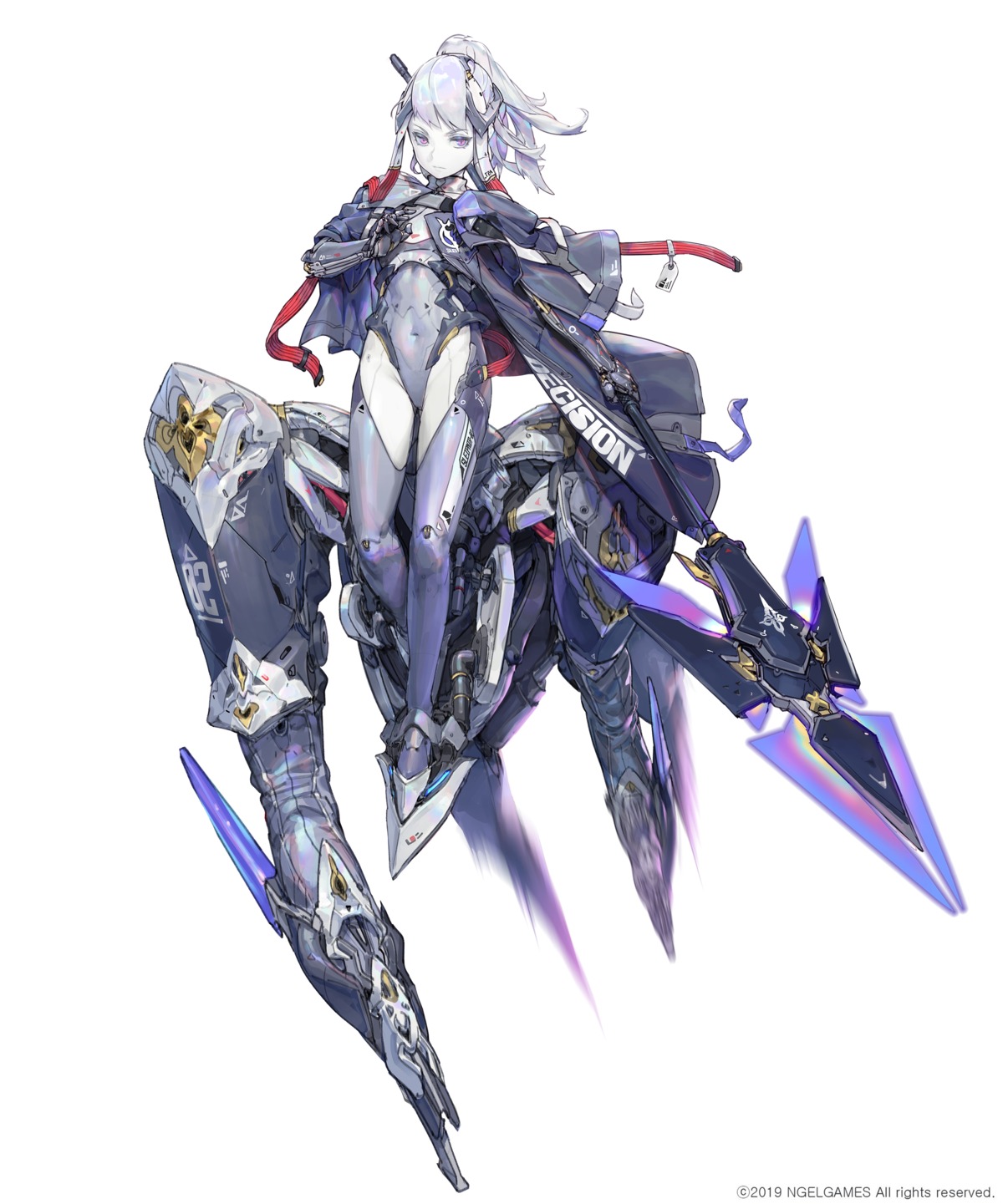 mecha_musume, ngelgames, nogchasaeg_(karon2848), weapon