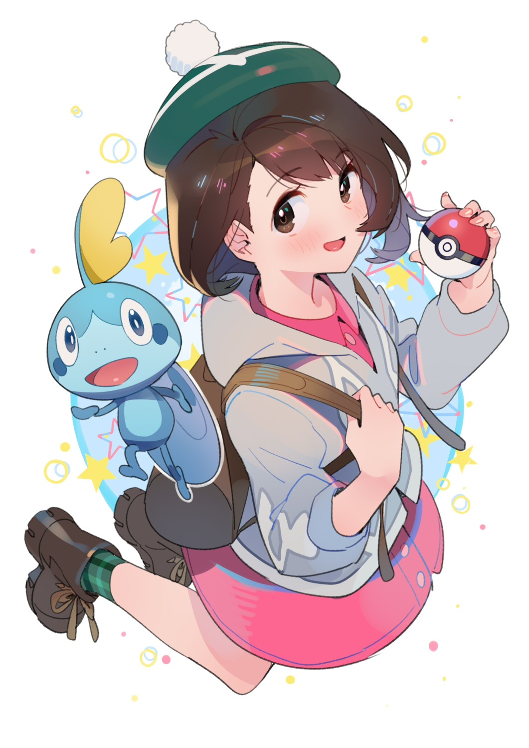 ddal, dress, pokemon, pokemon_swsh, sobble, yuuri_(pokemon)
