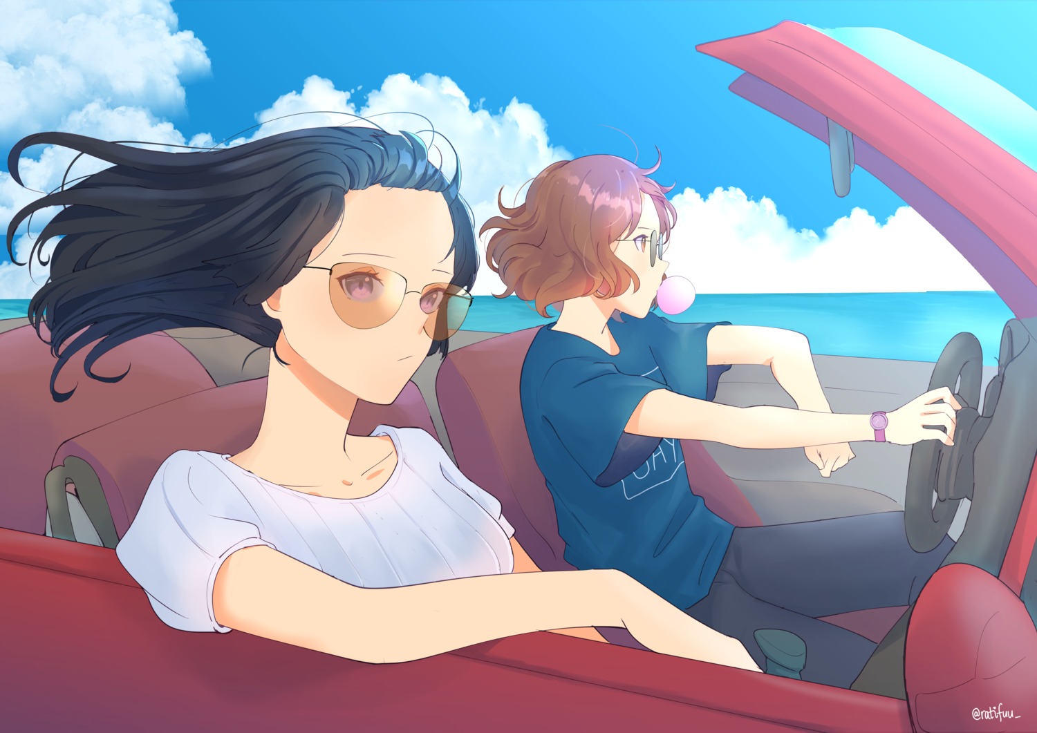 hibike!_euphonium, kousaka_reina, megane, oumae_kumiko, ratifuu