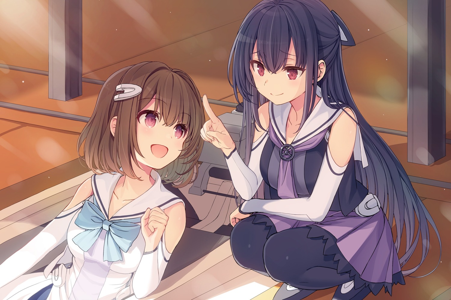 boat_race_heiwajima, heiwajima_komugi, motor_queen, oomori_toa, pantyhose, seifuku, skirt_lift, yashiro_seika