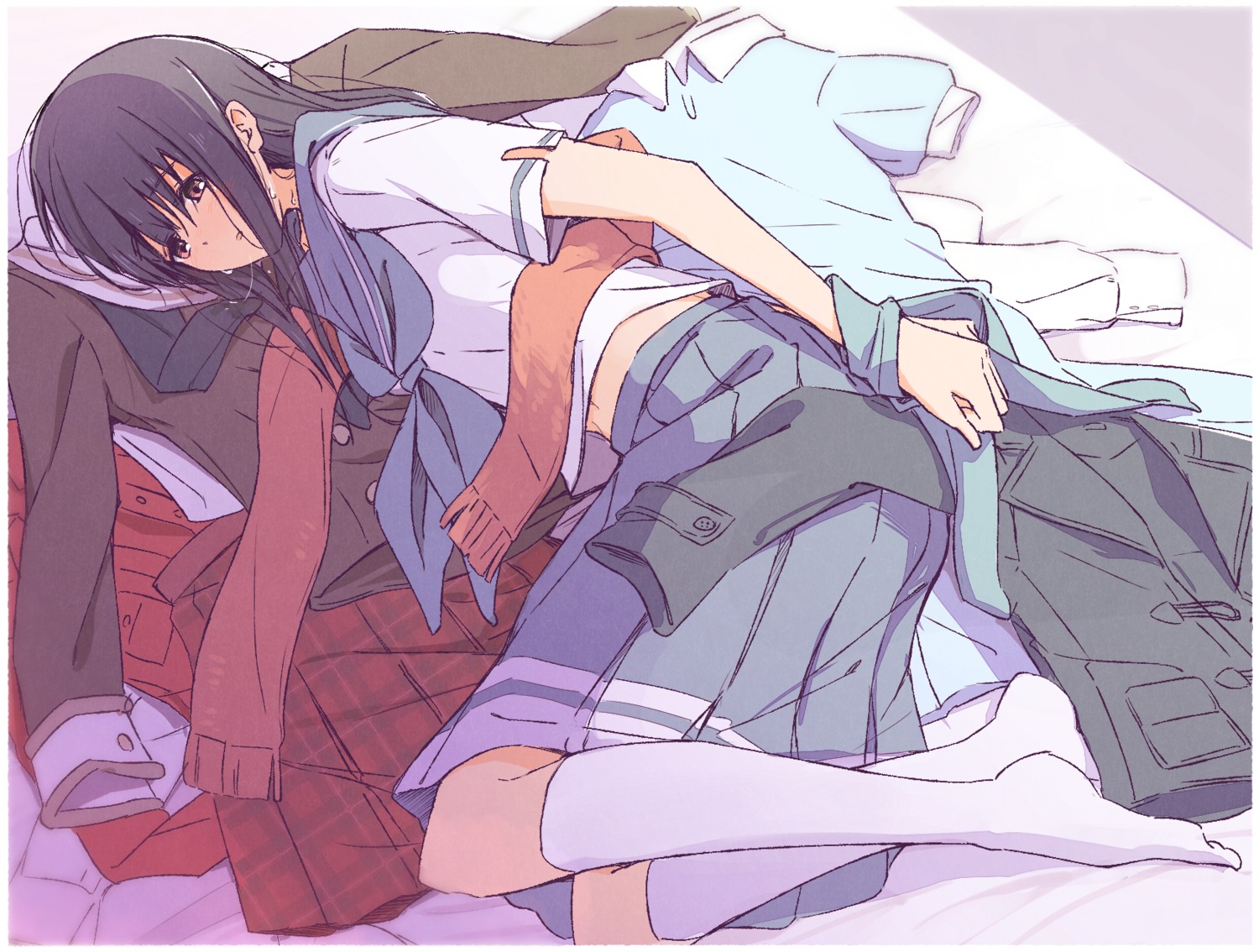 hibike!_euphonium, liz_to_aoi_tori, sawara65, seifuku, yoroizuka_mizore