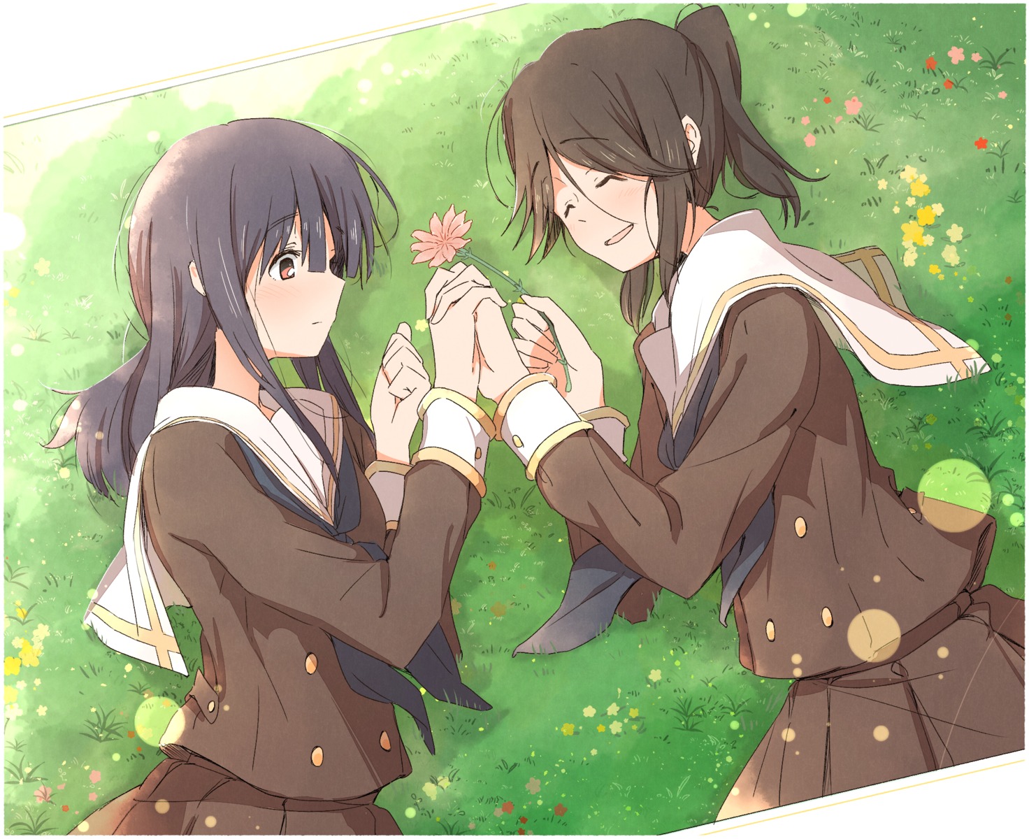 hibike!_euphonium, kasaki_nozomi, liz_to_aoi_tori, sawara65, seifuku, yoroizuka_mizore, yuri