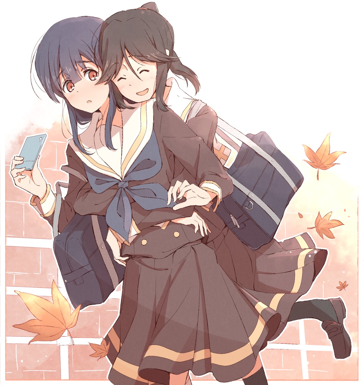 hibike!_euphonium, kasaki_nozomi, liz_to_aoi_tori, sawara65, seifuku, yoroizuka_mizore, yuri