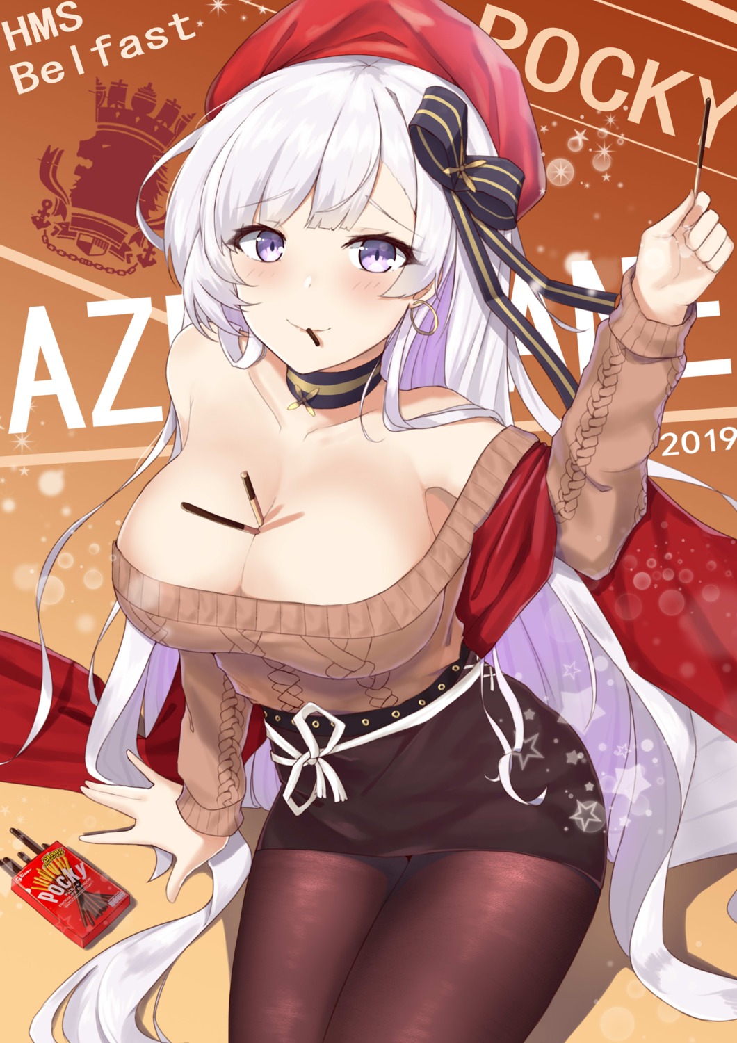 azur_lane, belfast_(azur_lane), fengyue_jiang, pantyhose