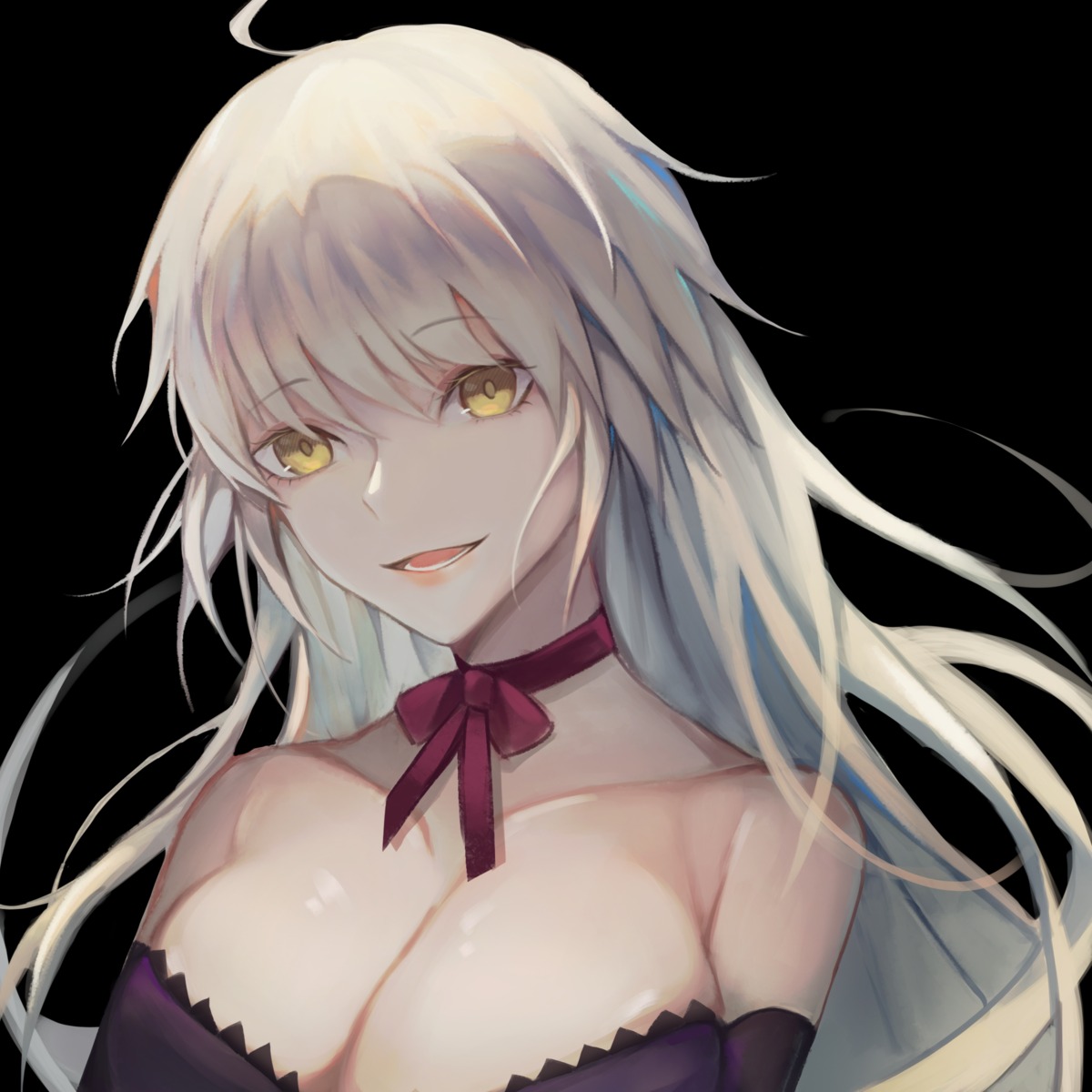 cleavage, fanshu, fate/grand_order, jeanne_d'arc, jeanne_d'arc_alter_(fate), no_bra