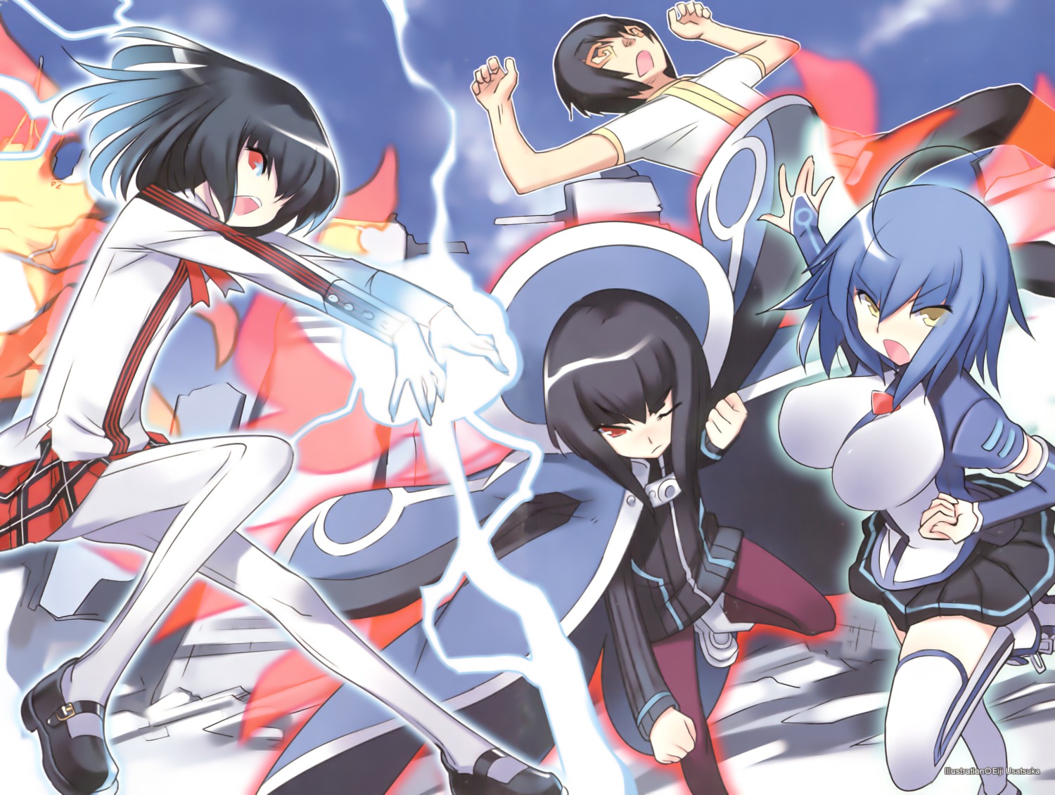 hydy_ule_cordilephs, lupha_wartumuzica_torois, pantyhose, shinkyoku_soukai_polyphonica, shinkyoku_soukai_polyphonica_blue_series, thighhighs, usatsuka_eiji