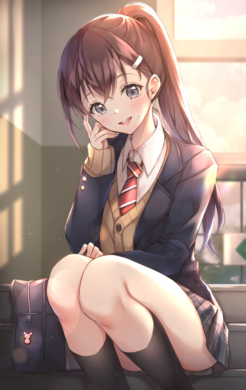 cuna_(qunya), seifuku, skirt_lift, sweater