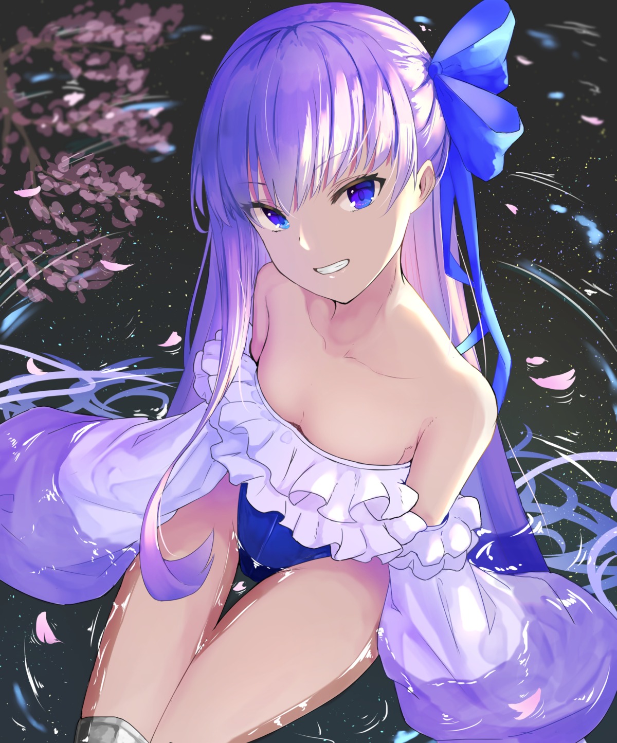 cleavage, fate/grand_order, kanaya604, meltryllis, swimsuits, wet