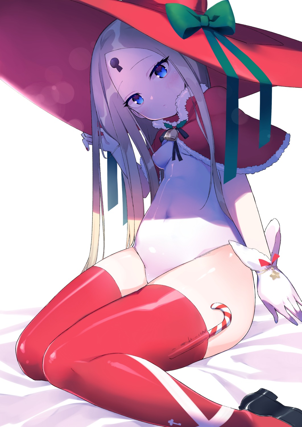 abigail_williams_(fate), christmas, fate/grand_order, heels, leotard, sakurayume_kome, thighhighs