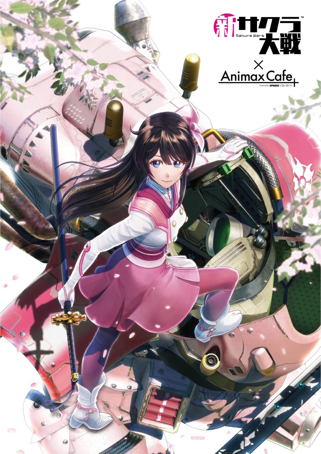 amamiya_sakura_(shin_sakura_taisen), heels, pantyhose, shin_sakura_taisen, sword, tagme