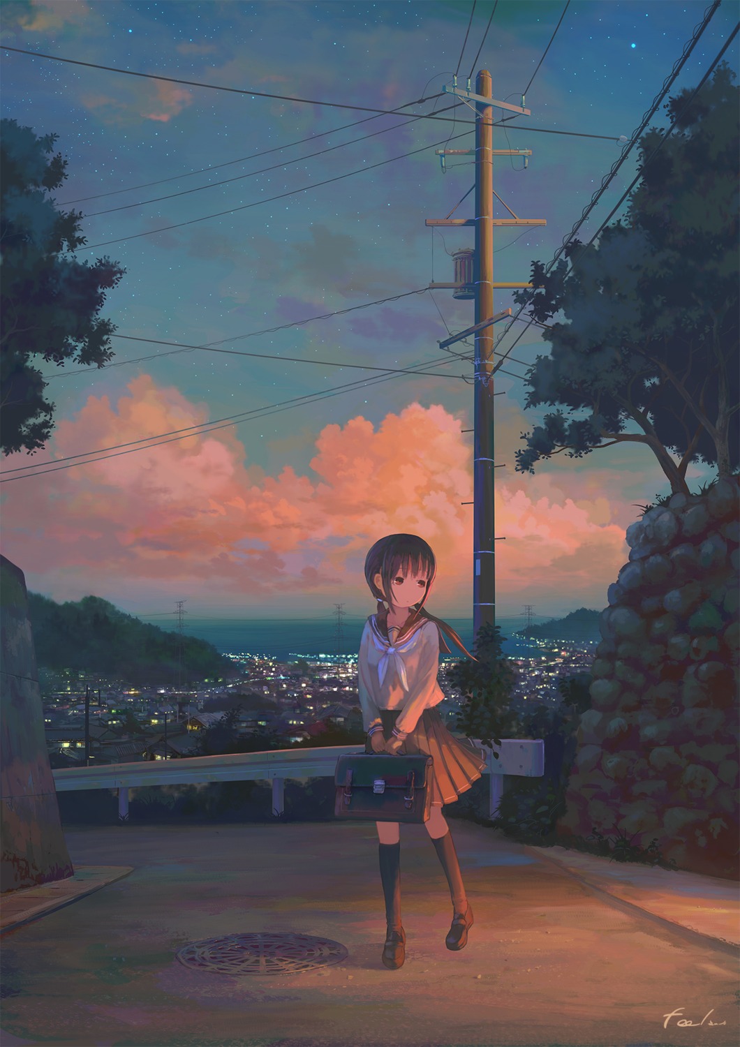 feel_(nasitaki), landscape, seifuku