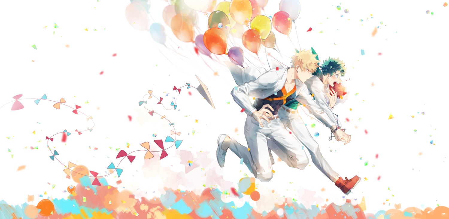 az_(artist), bakugou_katsuki, boku_no_hero_academia, business_suit, male, midoriya_izuku