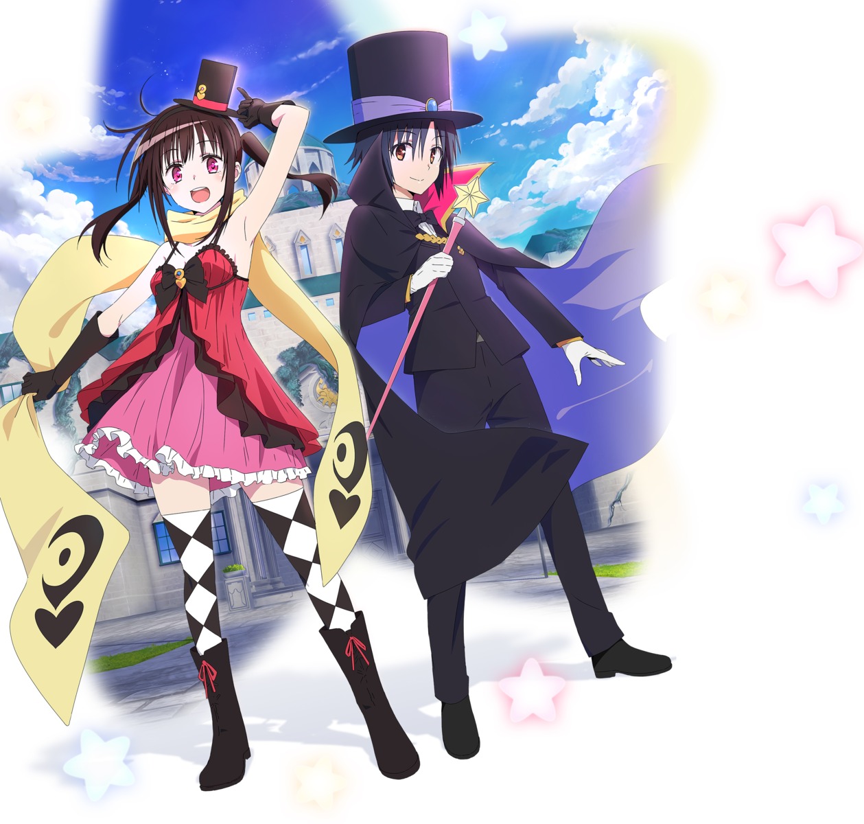 dress, hatena☆illusion, heels, hoshisato_kana, shiranui_makoto, tagme, thighhighs, weapon