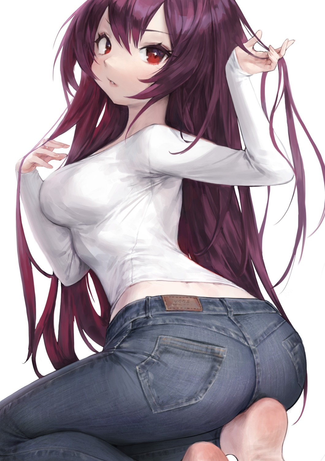 ass, charles_(106858), fate/grand_order, scathach_(fate)