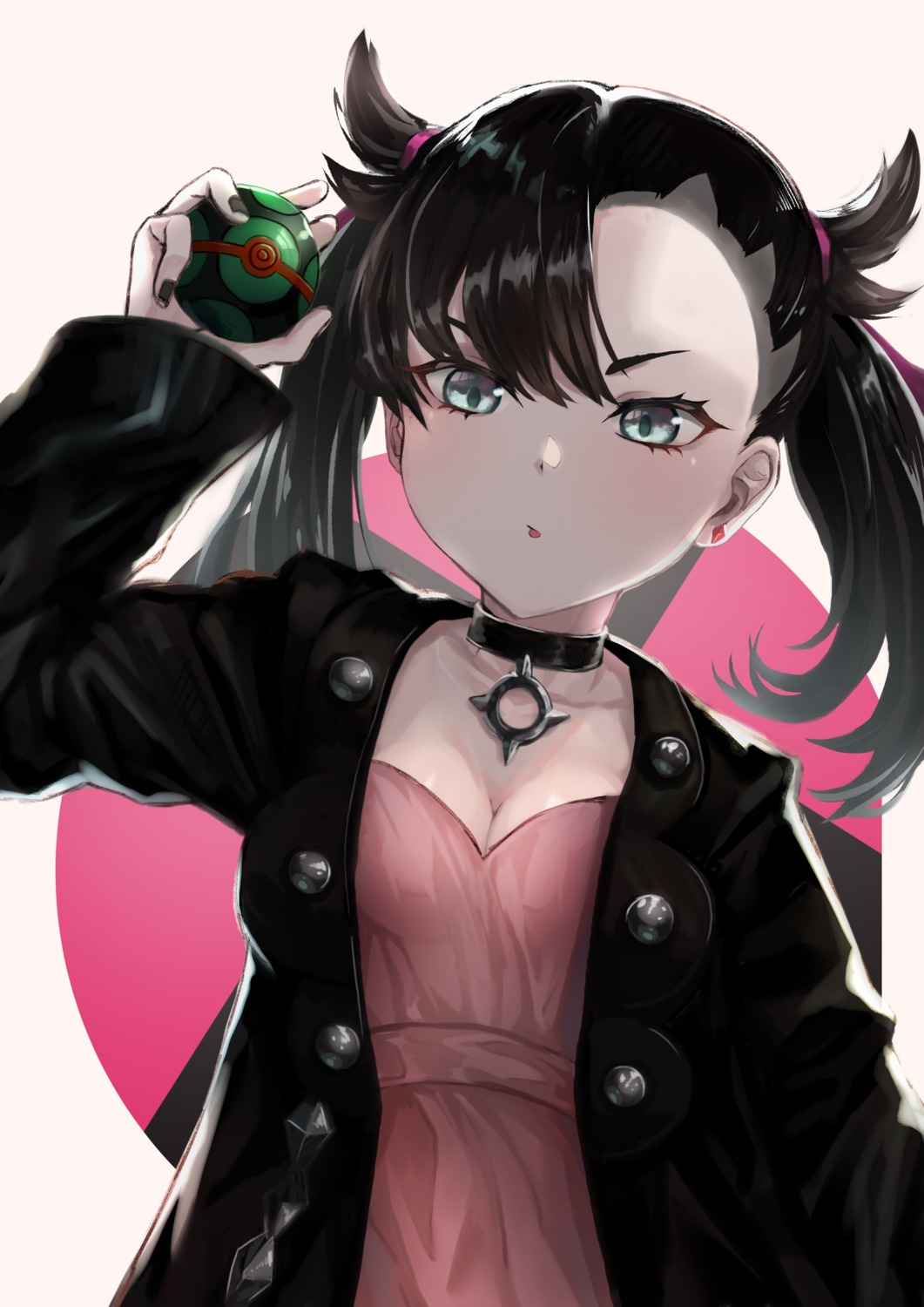 cleavage, dress, hakua_mill, mary_(pokemon), pokemon, pokemon_swsh