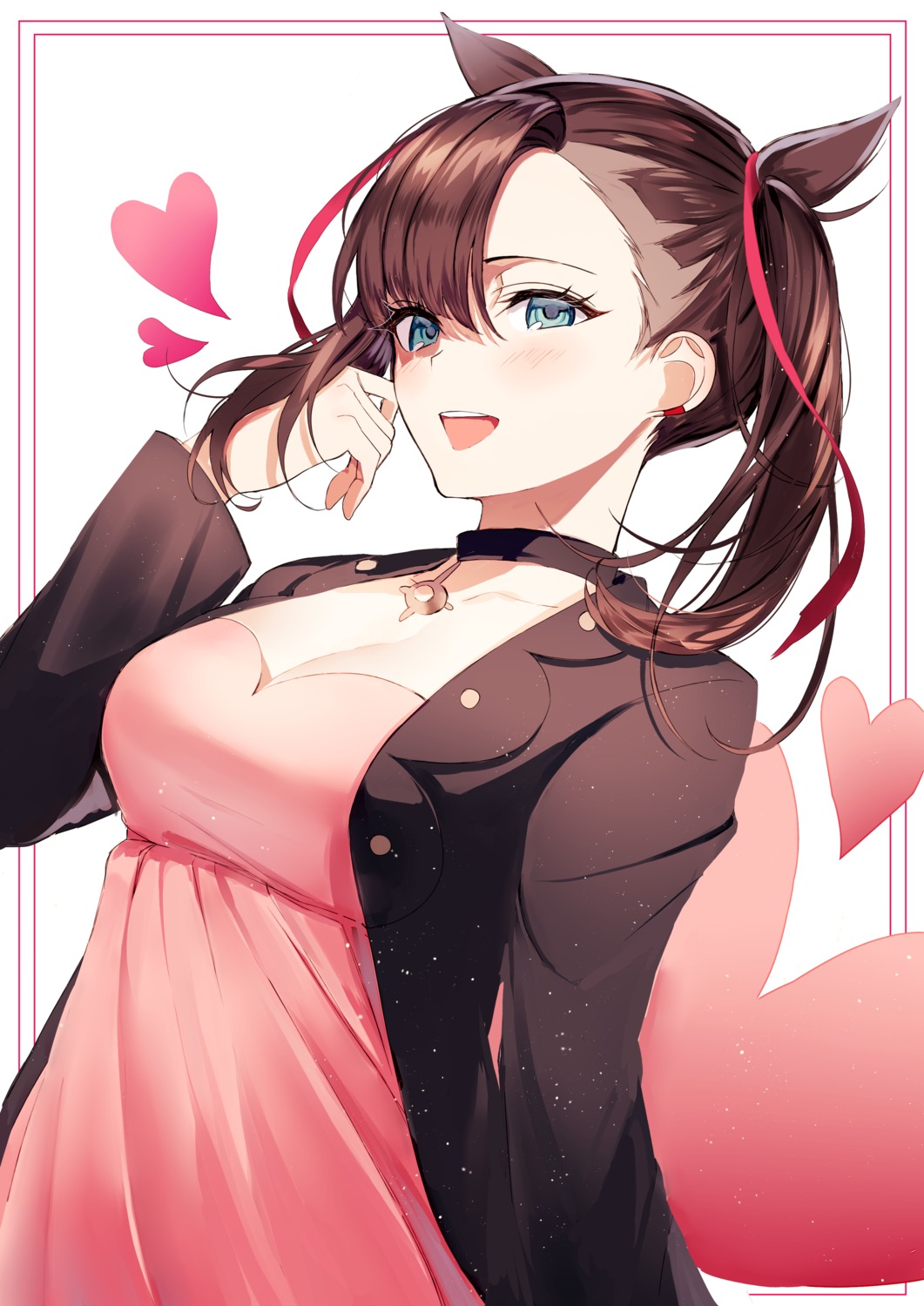 cleavage, dress, ggatip, mary_(pokemon), pokemon, pokemon_swsh