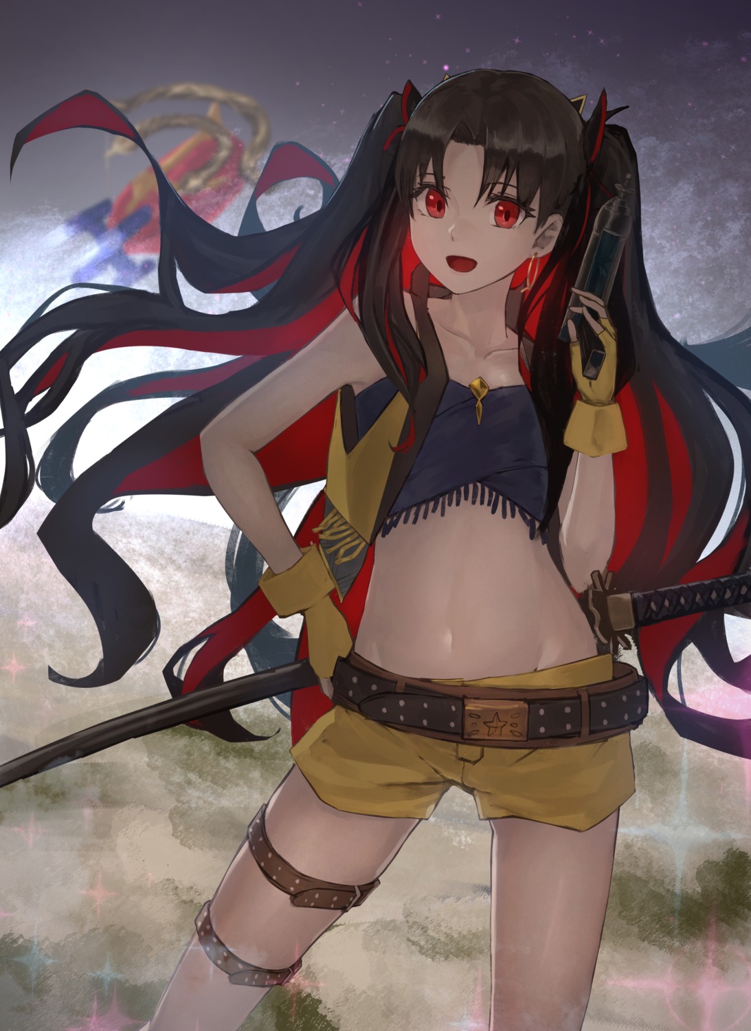 aito, fate/grand_order, garter, gun, ishtar_(fate), space_ishtar_(fate), sword