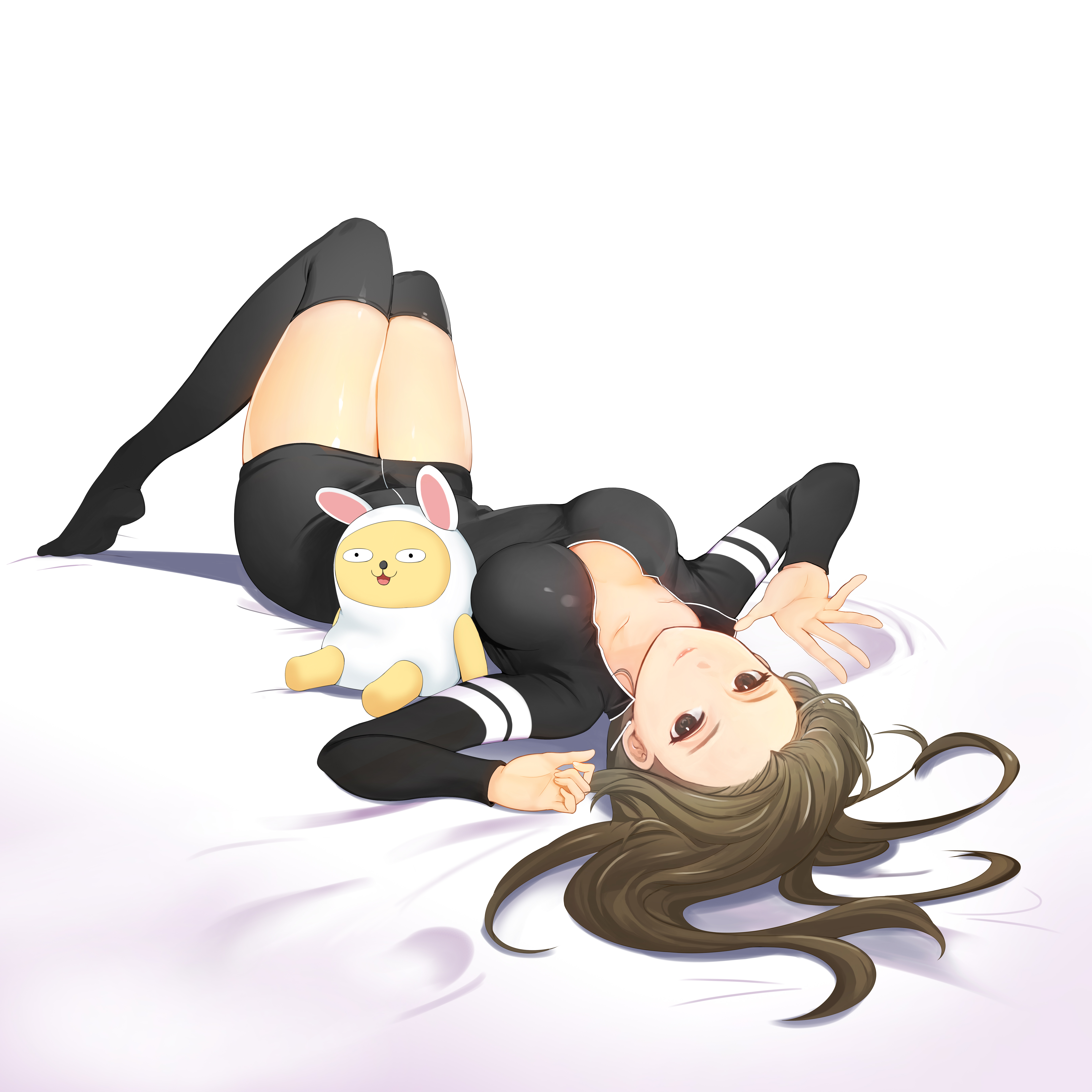 cleavage, dopamine70, dress, heels, mabinogi, open_shirt, thighhighs