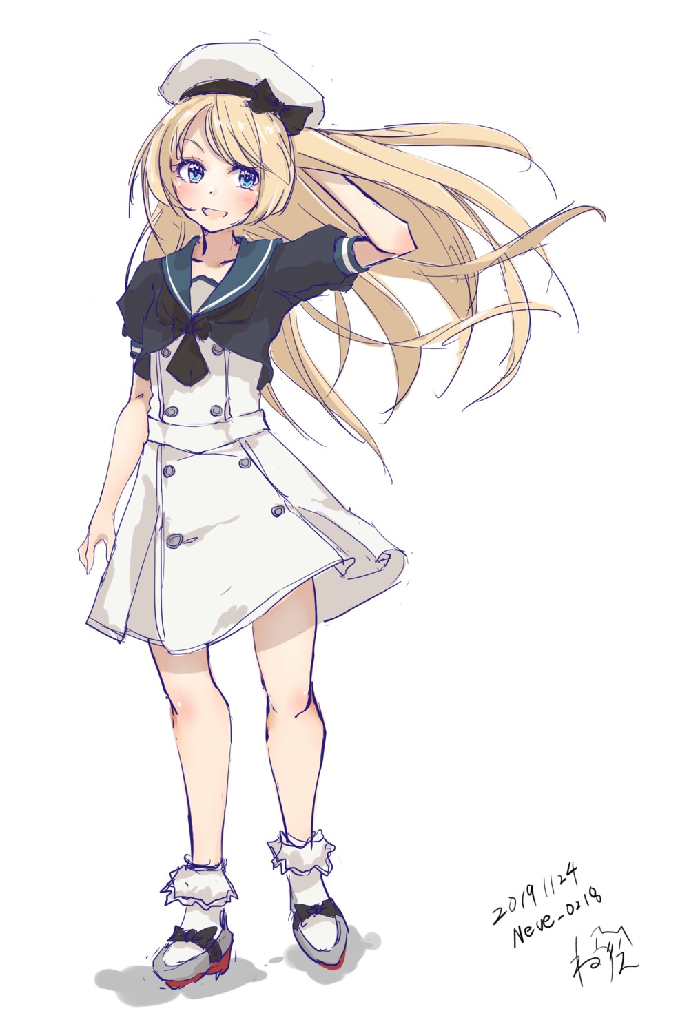 jervis_(kancolle), kantai_collection, neve, sketch, uniform