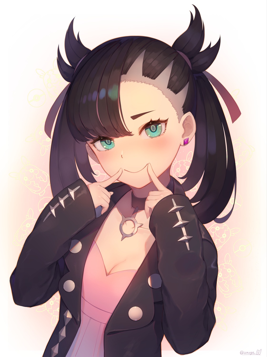 cleavage, dress, mary_(pokemon), munuu, pokemon, pokemon_swsh
