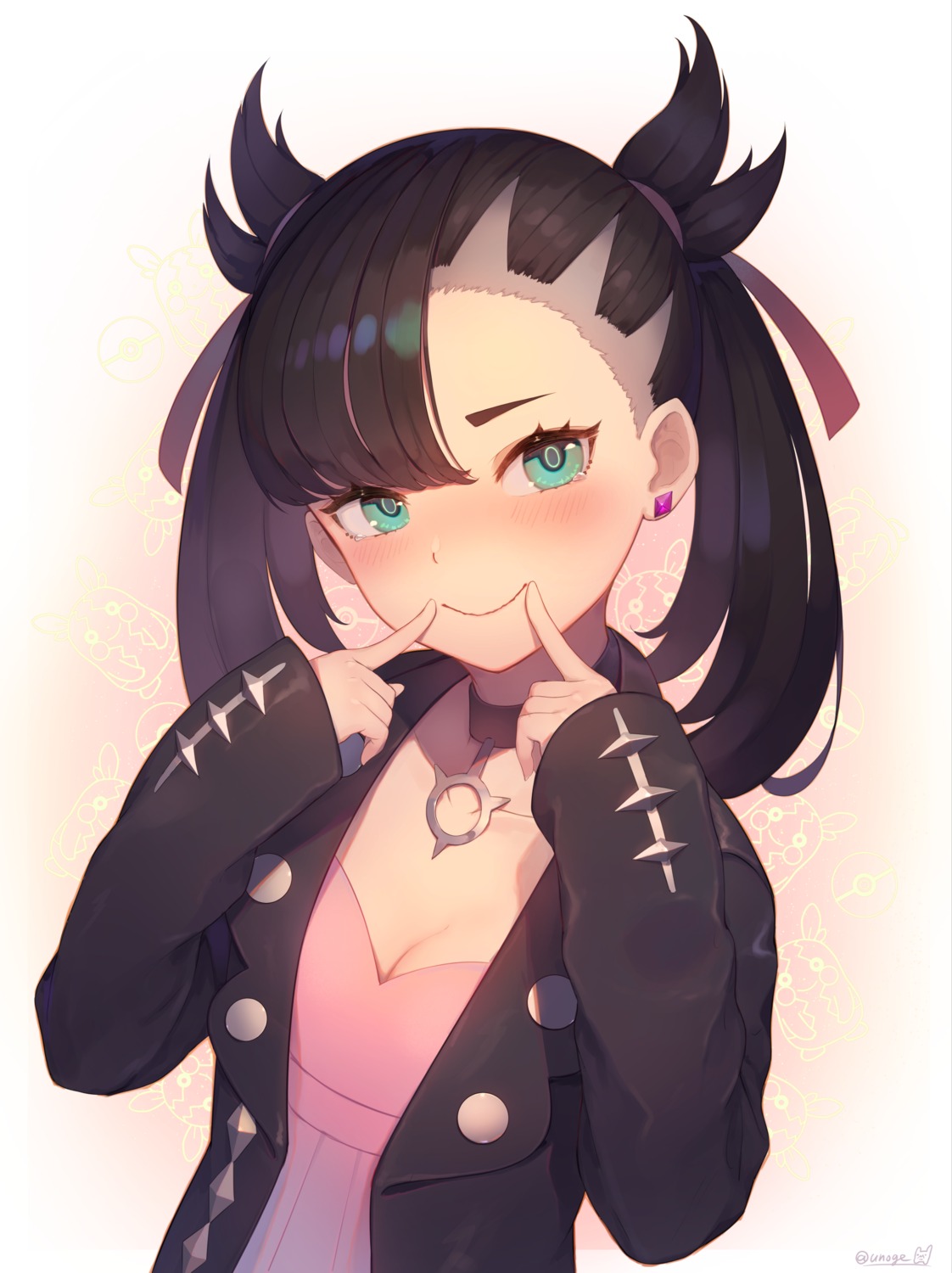 cleavage, dress, mary_(pokemon), munuu, pokemon, pokemon_swsh