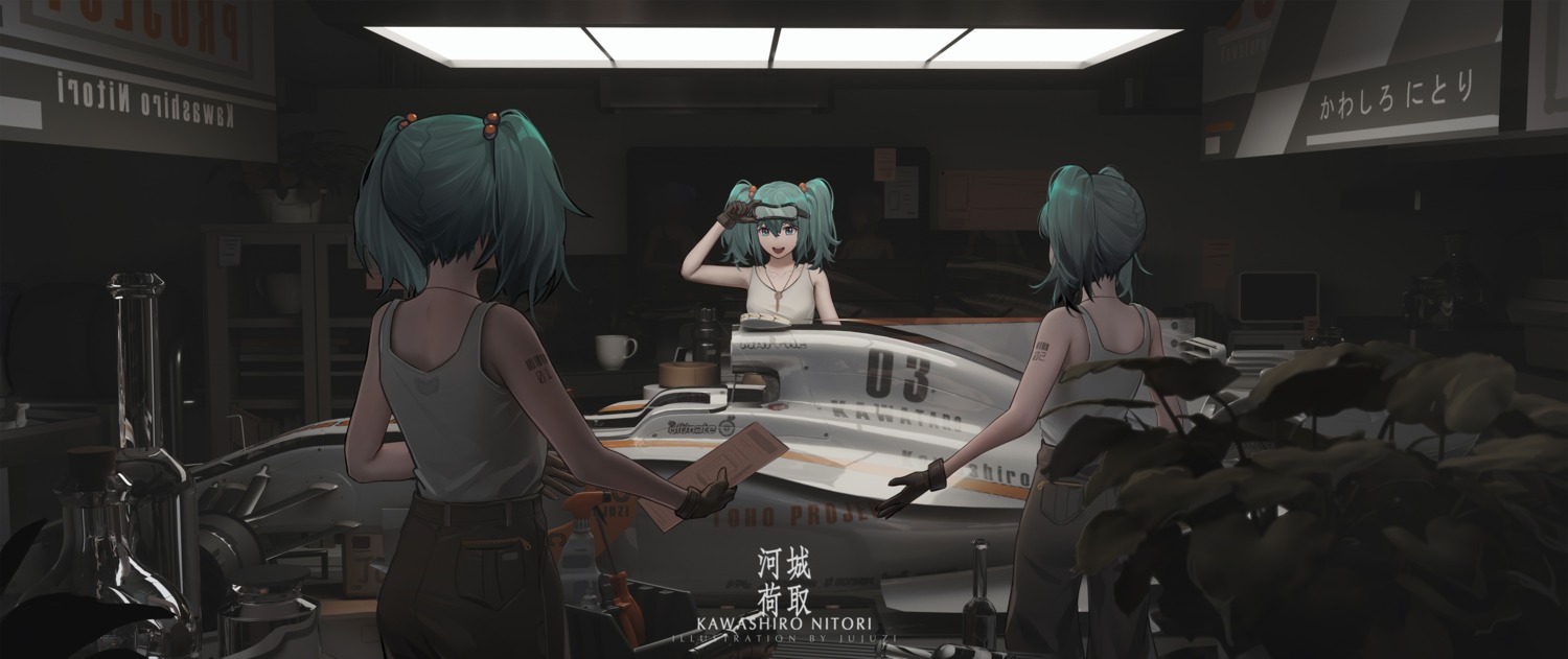 kawashiro_nitori, tattoo, touhou, xtears_kitsune
