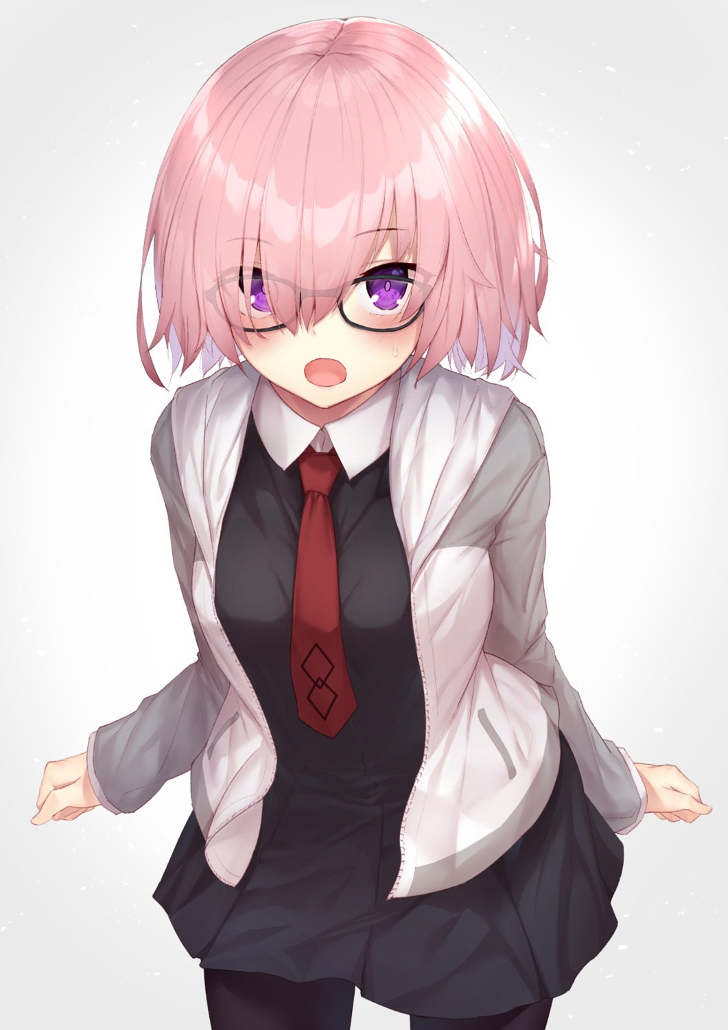 fate/grand_order, mash_kyrielight, megane, pantyhose, reuri_(tjux4555)