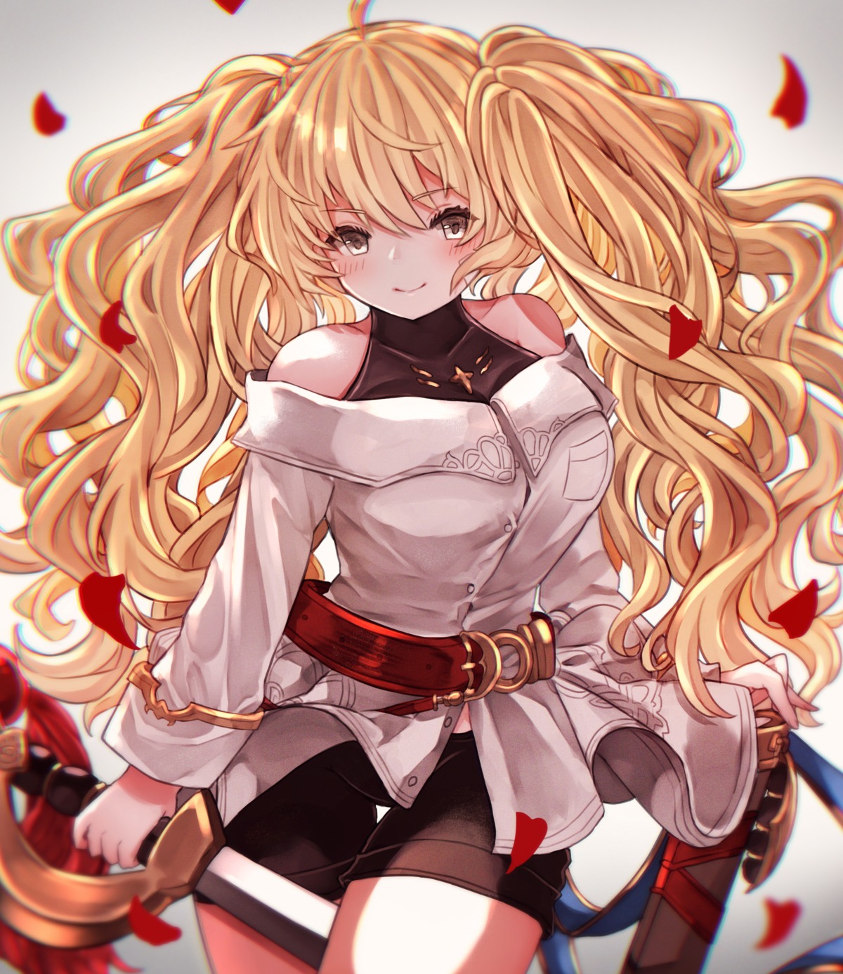 bike_shorts, granblue_fantasy, monika_weisswind, rice_tea, sword