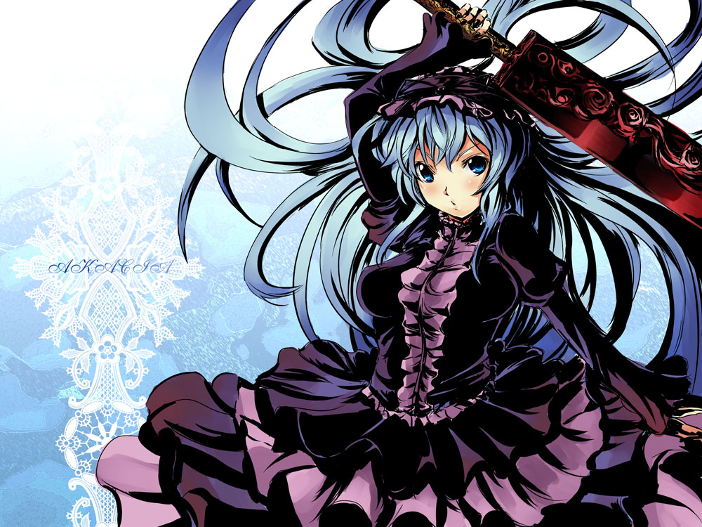ginichi, lolita_fashion, sword