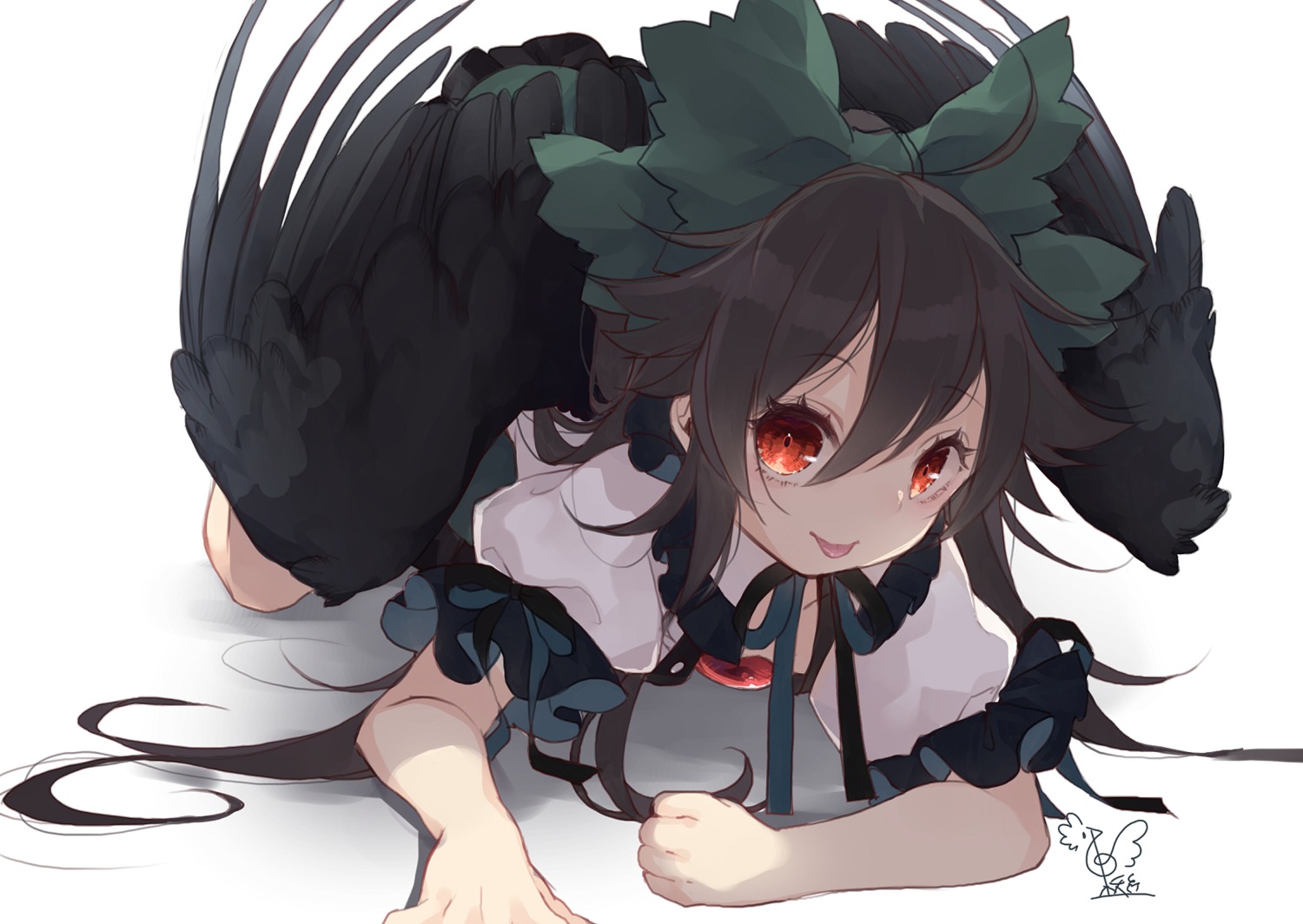 reiuji_utsuho, touhou, toutenkou, wings