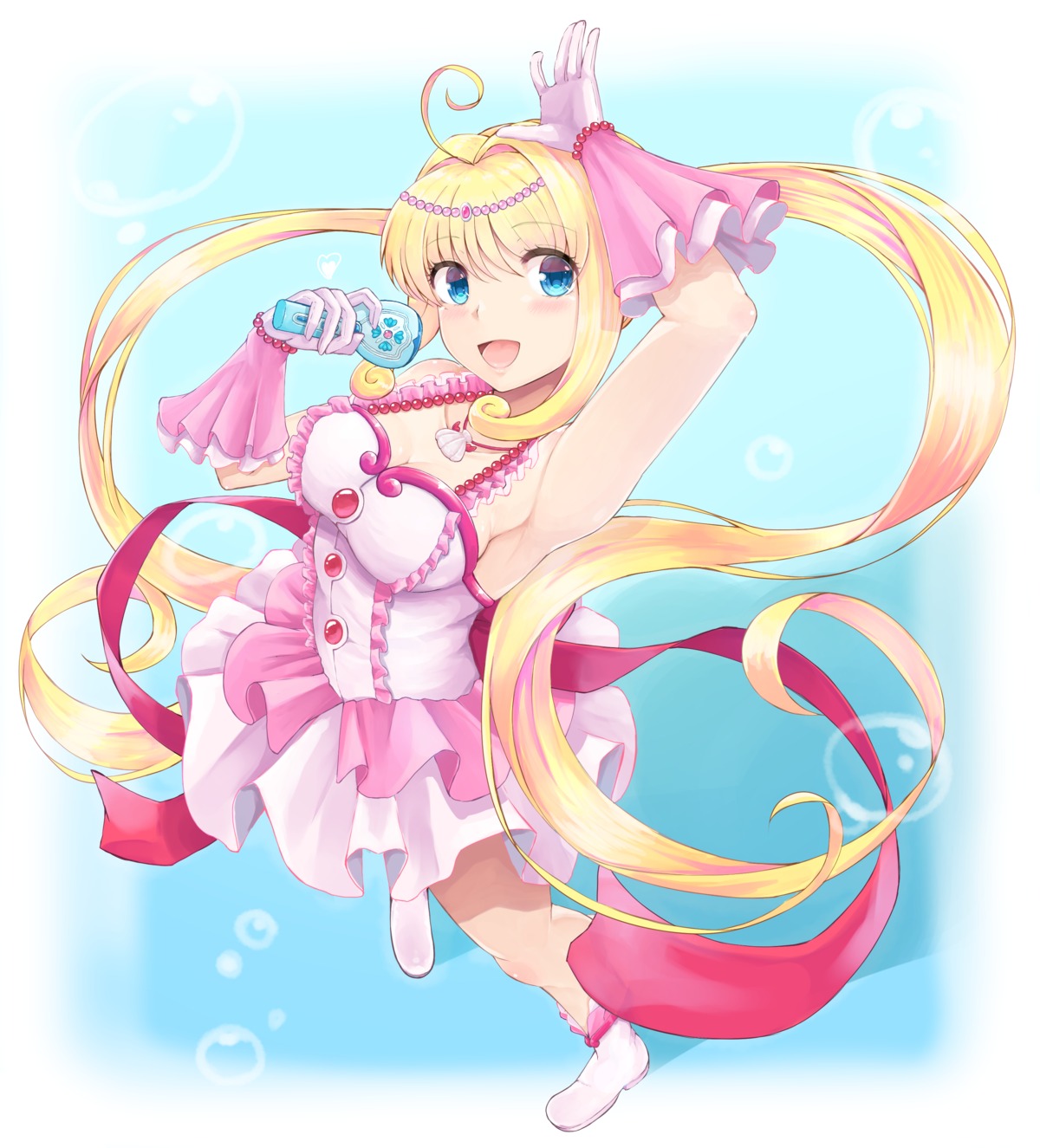 cleavage, dress, mermaid_melody_pichi_pichi_pitch, nanami_luchia, shouju_ling